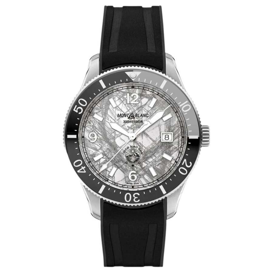 MONTBLANC Glacier Collection Automatic Mechanical Movement 300m Waterproof Men's Watches Watch 41mm Gray Dial
