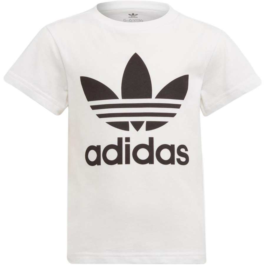 Adidas Originals Adicolor Trefoil T Shirt White Kids'