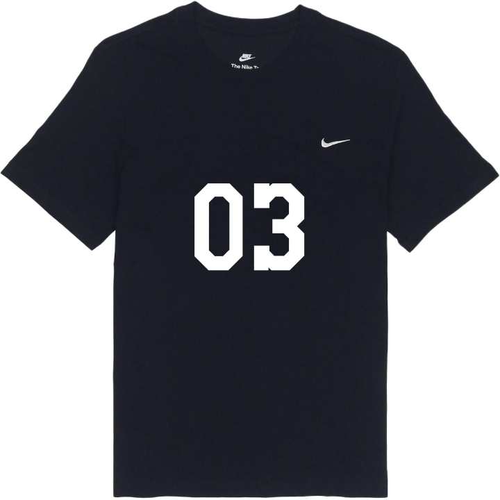 Nike Nike T Shirts Unisex Black Crew Neck Moderate Straight Fit