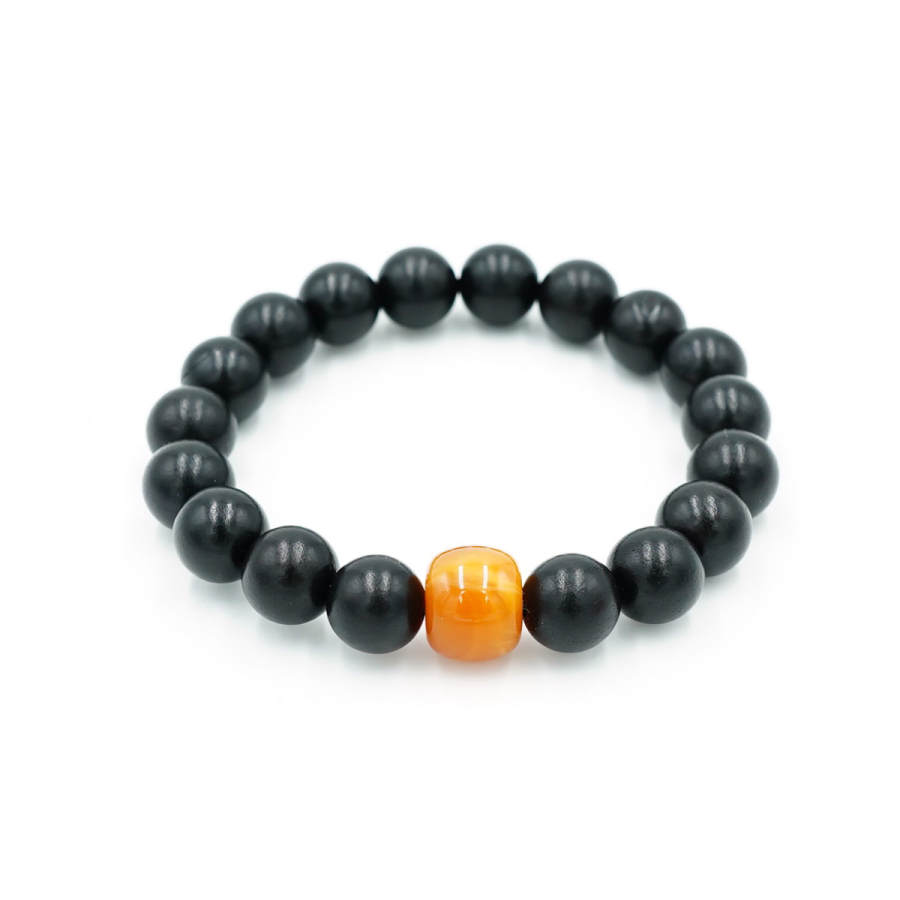 PAUL COSTELLOE Ebony Beaded Bracelets Unisex