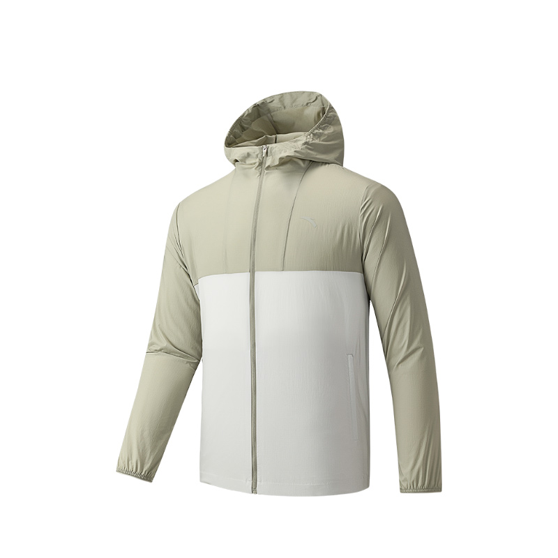 Anta Variety Training Collection Breathable UV Protection Sun Protection Clothing Men's Wood Pulp Gray/Light Sand Gray