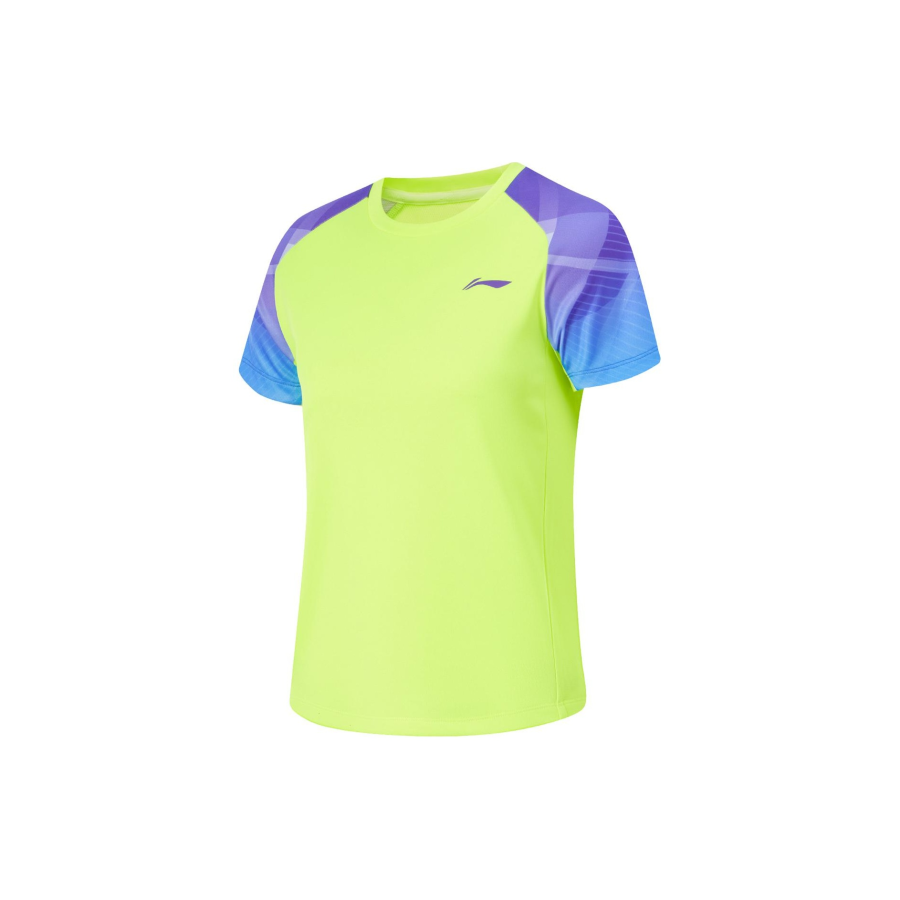 Li-Ning Li Ning Table Tennis Collection T Shirt Fluorescent Bright Green Kids'