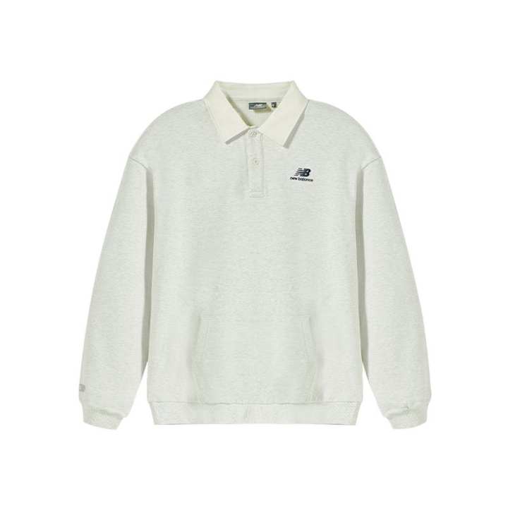 New Balance New Balance Polo Shirt Men's Light Gray