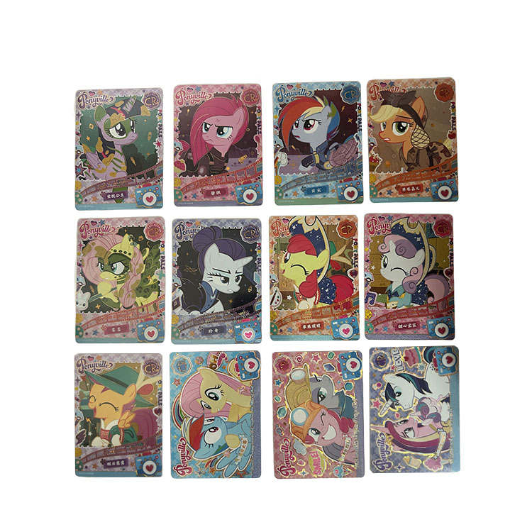 KAYOU My Little Pony Card, Fun Shadow Pack, Third Edition, CR Rated Cards, Total Of 12 Cards IP / Anime Cards Full Set