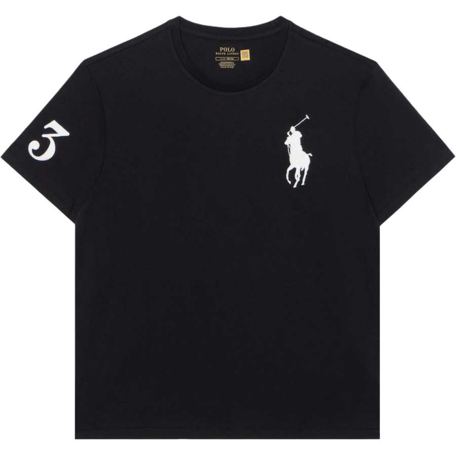 Polo Ralph Lauren SS23 Men's Embroidery Crew Neck Short-Sleeve T-Shirt Black
