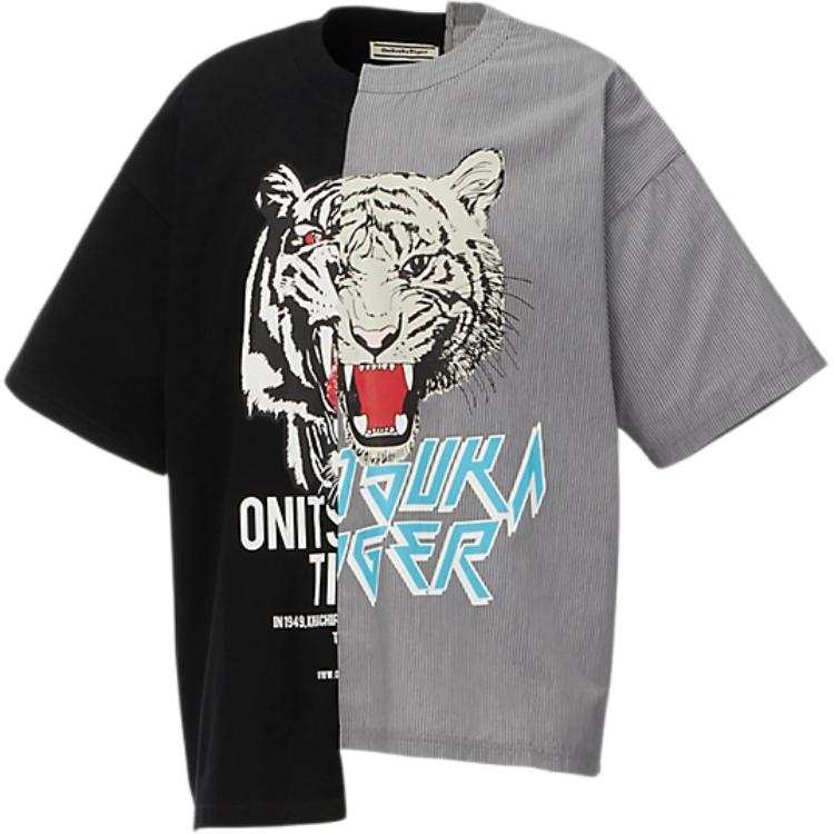 Onitsuka Tiger T Shirt Unisex Black Gray
