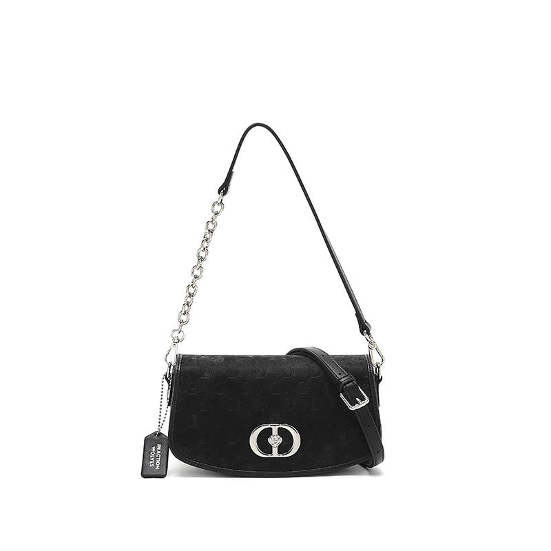 SEPTWOLVES Pu Crossbody Bag, Shoulder Bag Regular Women's Black