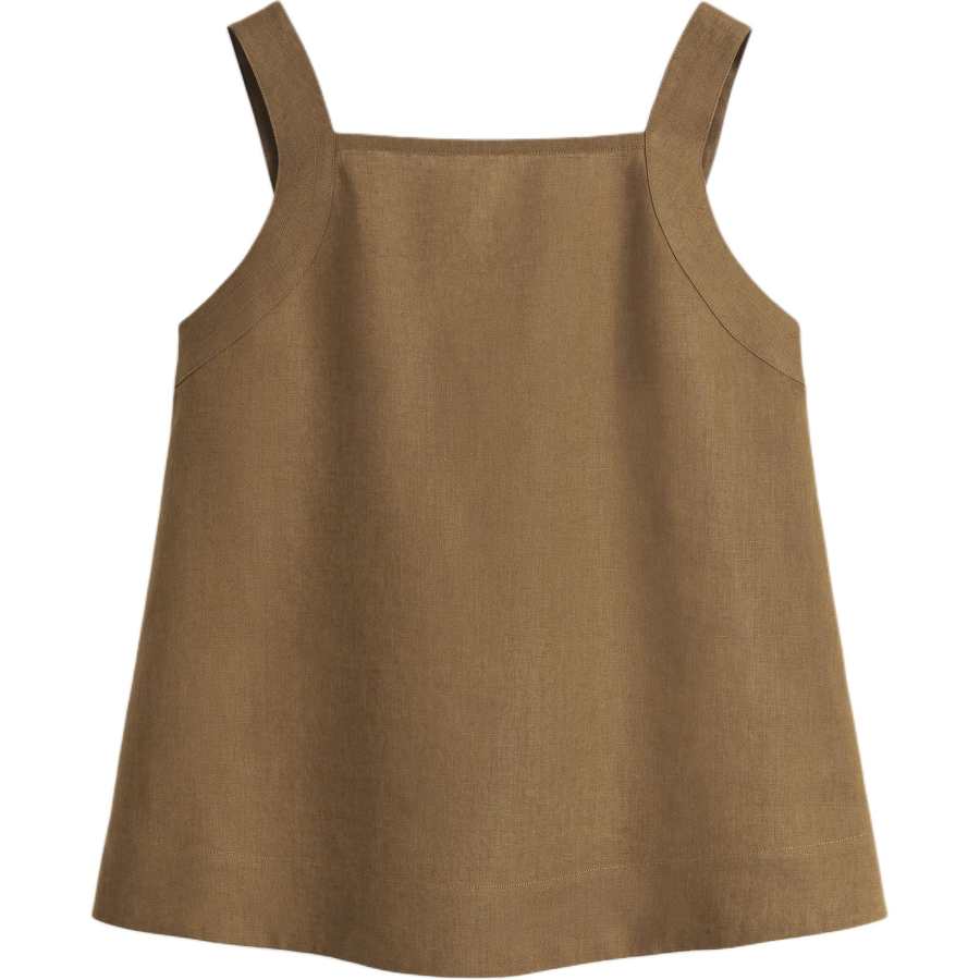 COS Camisoles Women's Brown Square Collar Moderate Other