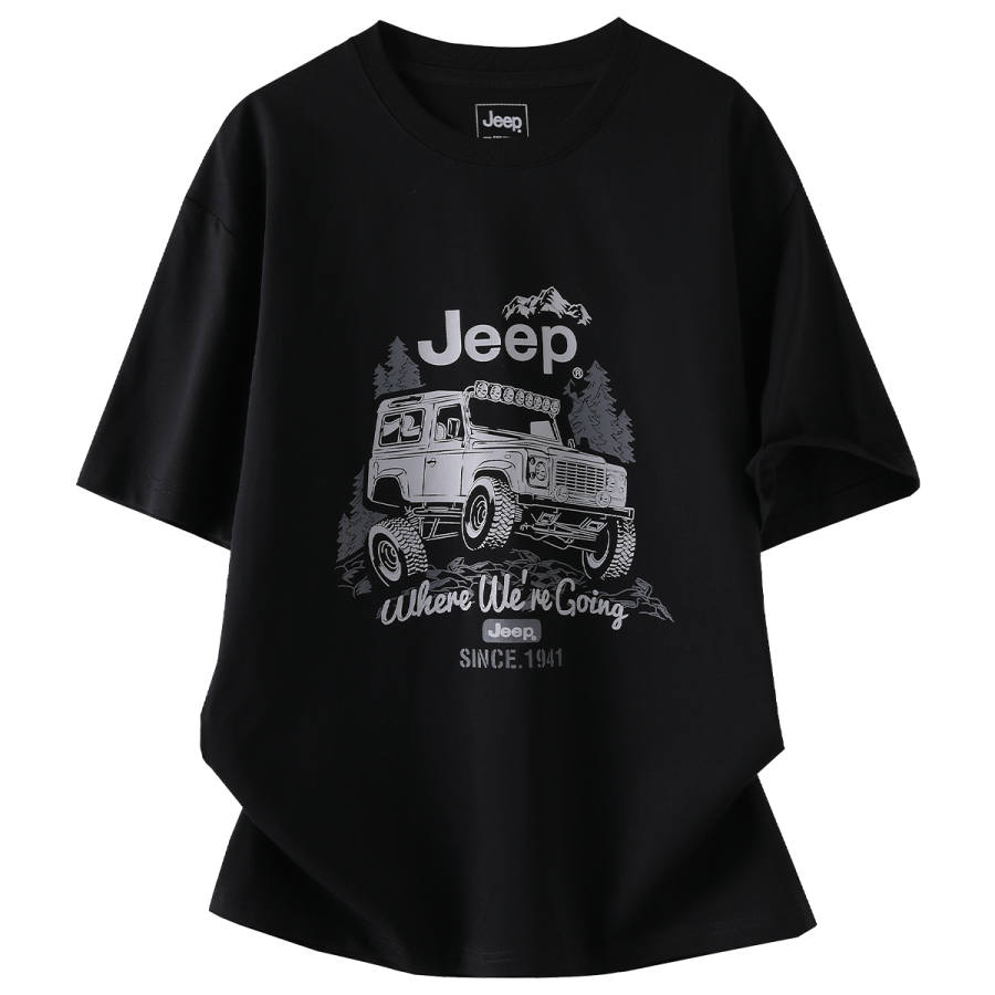 Jeep SS25 Trendy Crew Neck T Shirt Men's