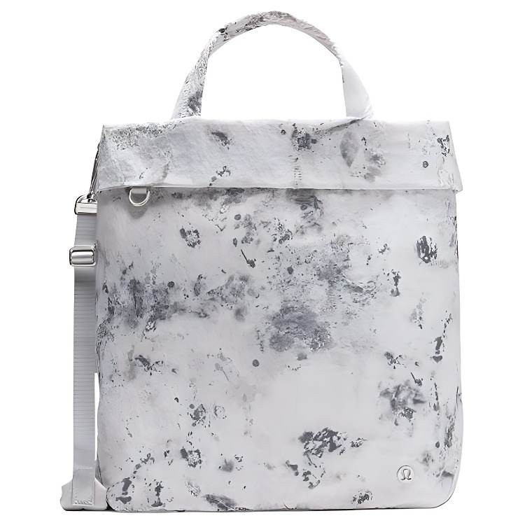 Lululemon On My Level Fabric Shoulder Bag, Crossbody Bag, Handbag Regular Women's Cloud Lime Textured Mixed Color