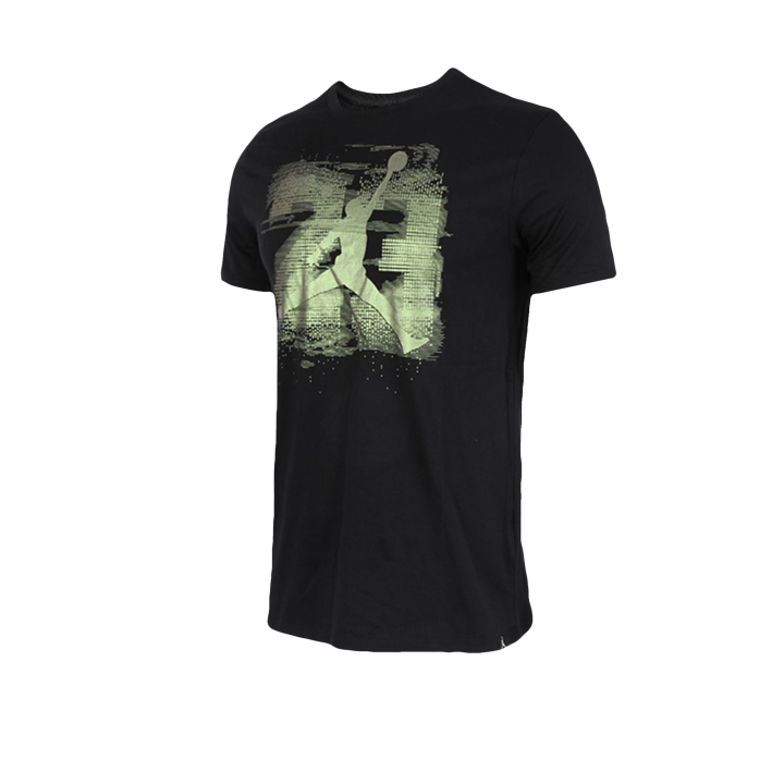 Jordan Jordan T Shirts Men's Black Crew Neck Moderate