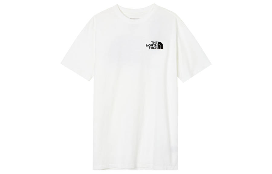 THE NORTH FACE T Shirts Men's White Crew Neck Moderate Straight Fit