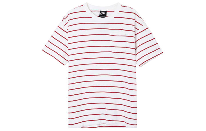 Nike Nike T Shirts Men's White Crew Neck Moderate Straight Fit