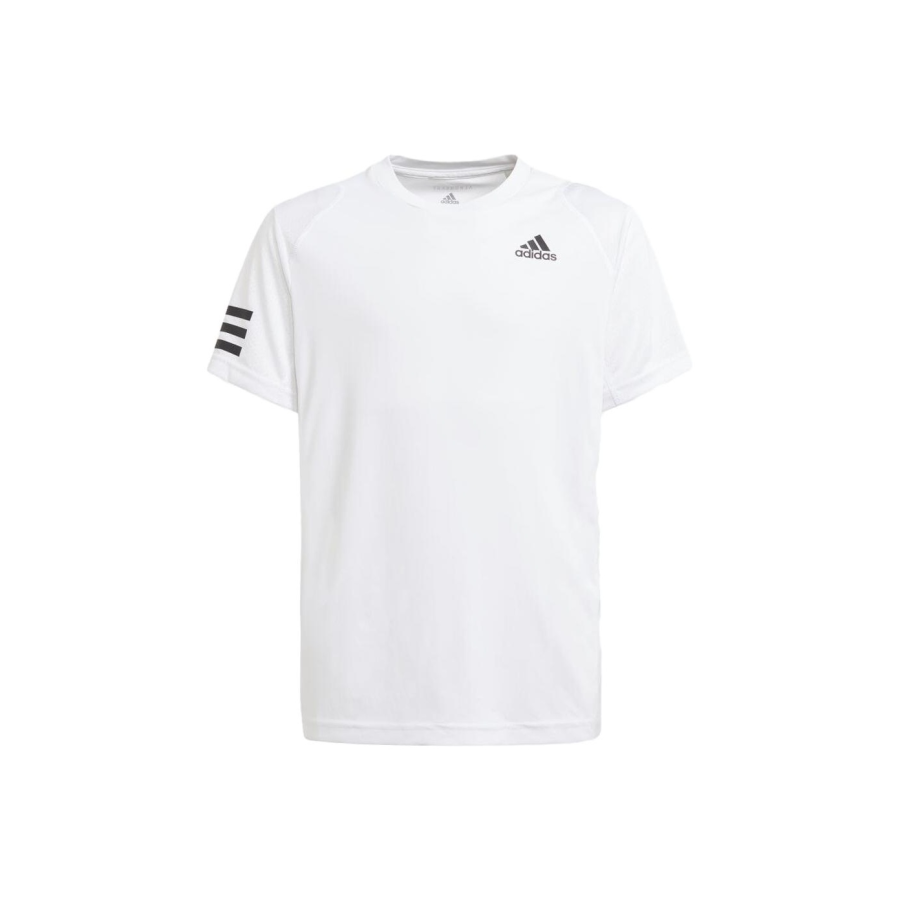 Adidas Adidas T Shirt Club Tennis 3 Stripes Tee White Kids'
