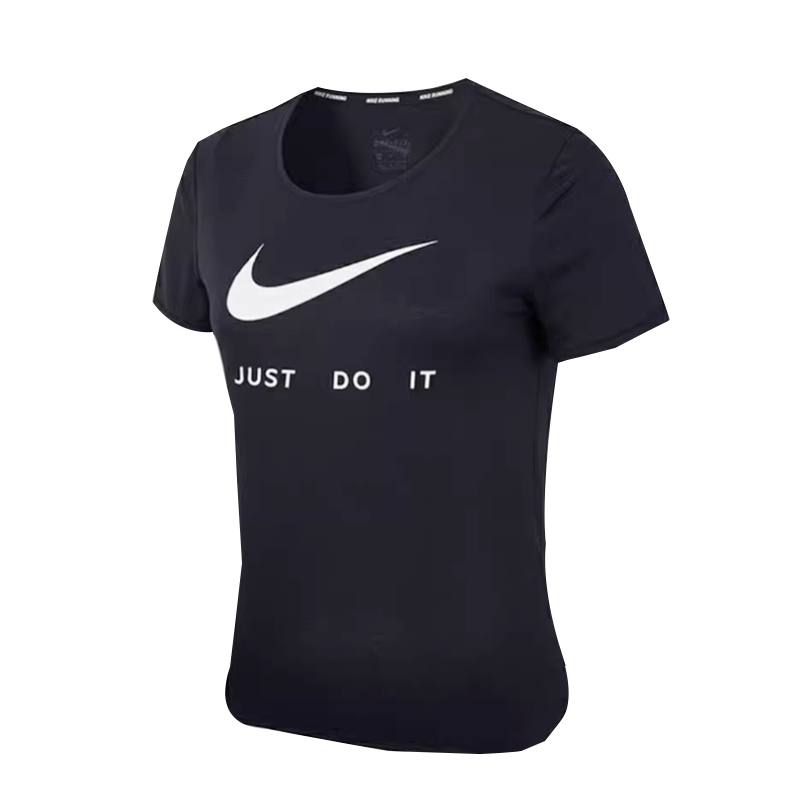 Nike Nike T Shirts Women's Black Crew Neck Moderate