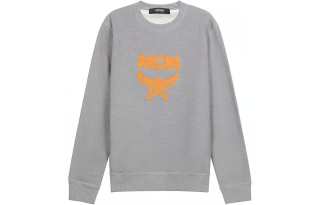 MCM Sweatshirts Men's Gray Crew Neck Moderate Regular