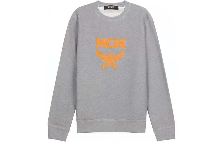 MCM MCM Sweatshirts Men's Gray Crew Neck Moderate Regular