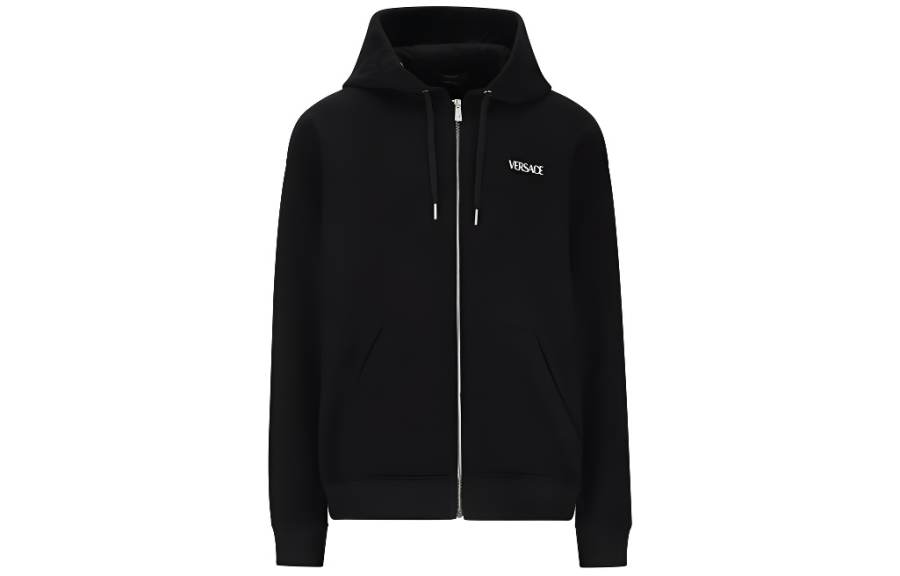 VERSACE VERSACE Graphic Printed Zipped Hoodie
