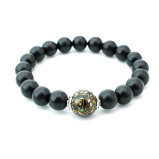 PAUL COSTELLOE Ebony Beaded Bracelets Unisex