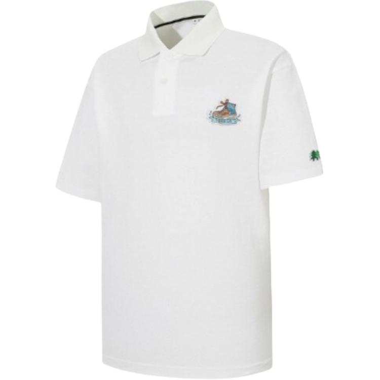 KOLON SPORT Polo Shirt Unisex Gray White