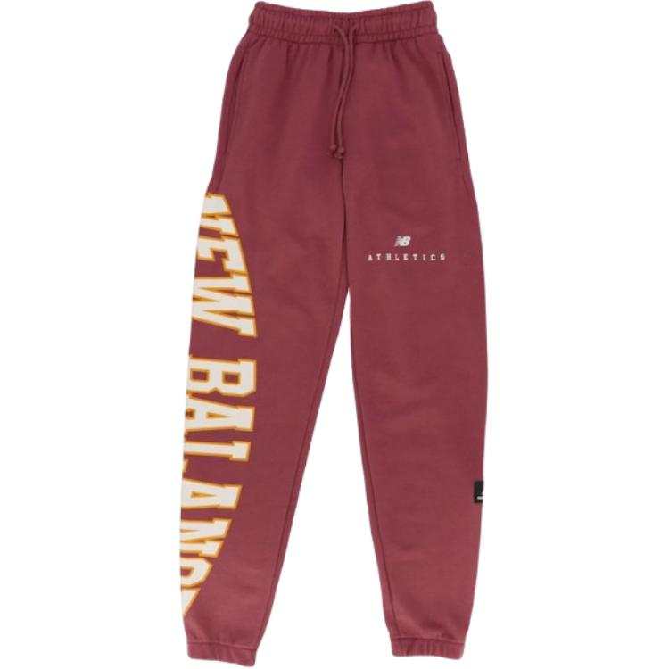 New Balance New Balance Knitted Sweatpants Unisex Washed Burgundy