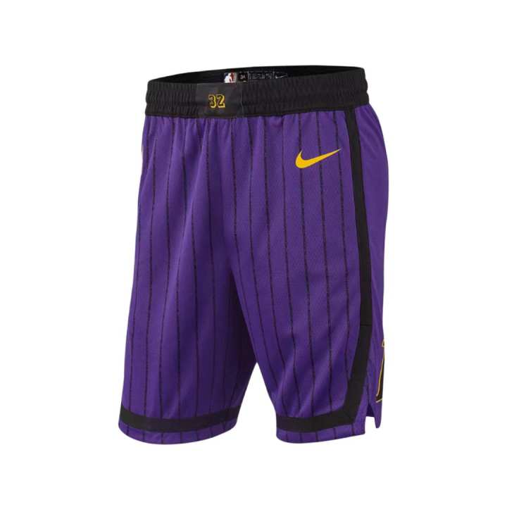 Nike Nike Basketball Shorts Men's Allover Purple/Amarillo Yellow