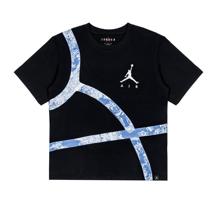 Jordan Jordan T Shirts Unisex Black Crew Neck Moderate Straight Fit