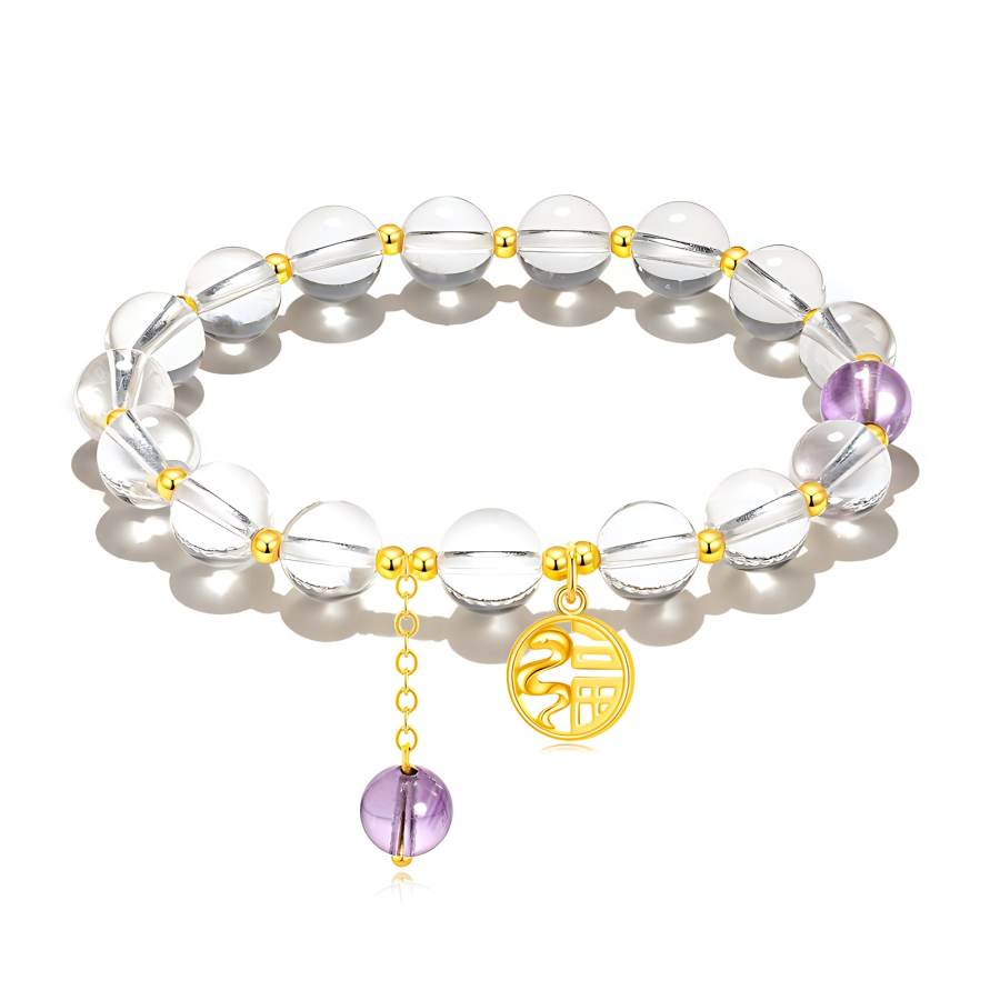 Barbie Clear Quartz Beaded Bracelets Women's