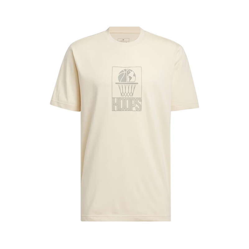 Adidas Adidas Sports Lifestyle HOOPS T Shirt Men's Apricot