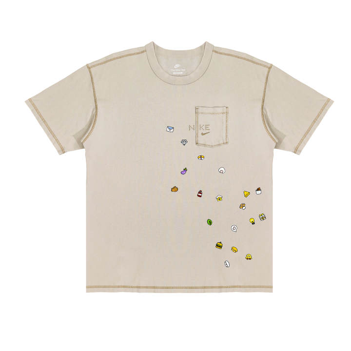 Nike Nike T Shirts Unisex Light Bone Crew Neck Moderate Straight Fit