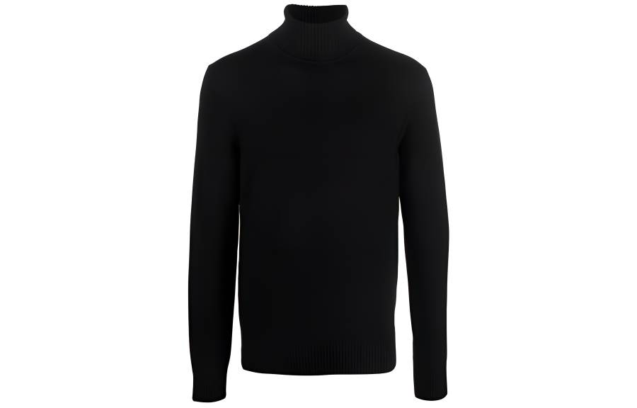 EMPORIO ARMANI Roll-Neck Straight Hem Knitted Jumper