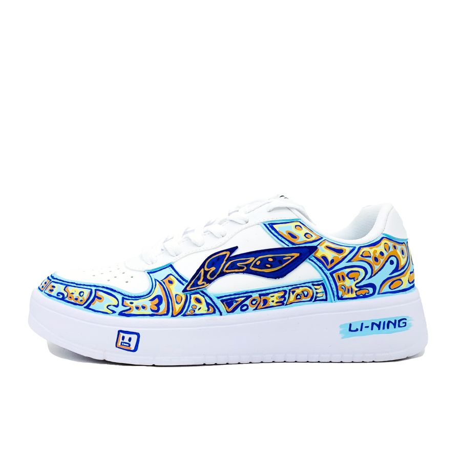 Li-Ning Li Ning Floating Boat Slip Resistant Abrasion Resistant Low top Skateboard Shoes Men's White