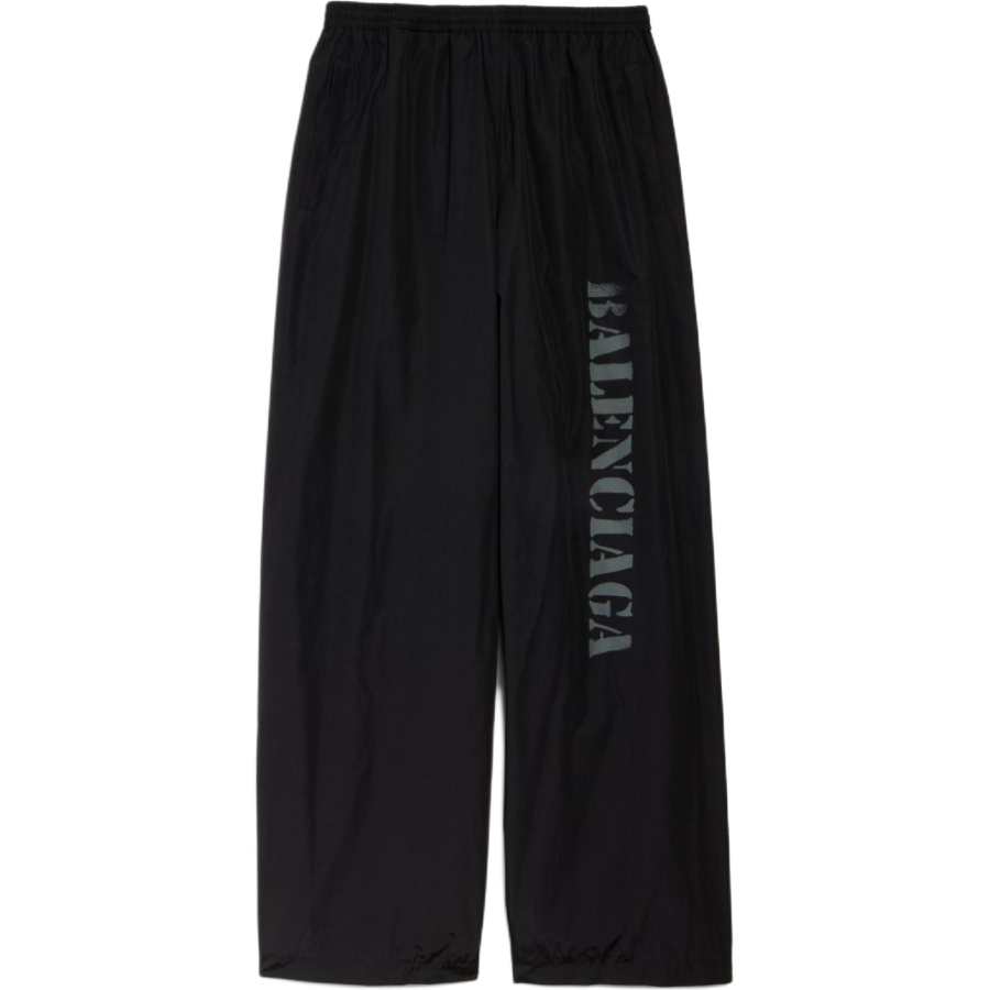 Balenciaga Casual Pants Loose Fit Unisex Black