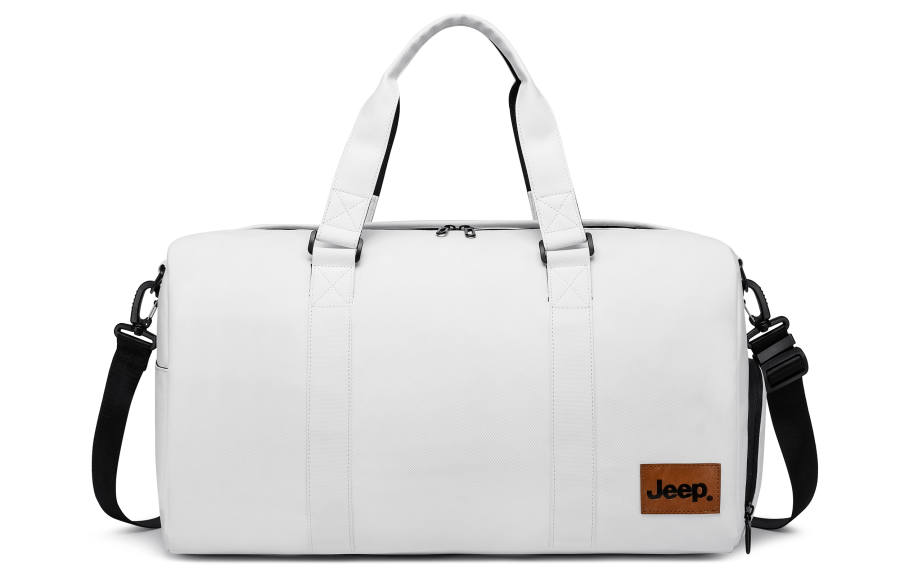 Jeep Membrana Dermalis Shoulder Bag, Crossbody Bag, Travel Bag Unisex White