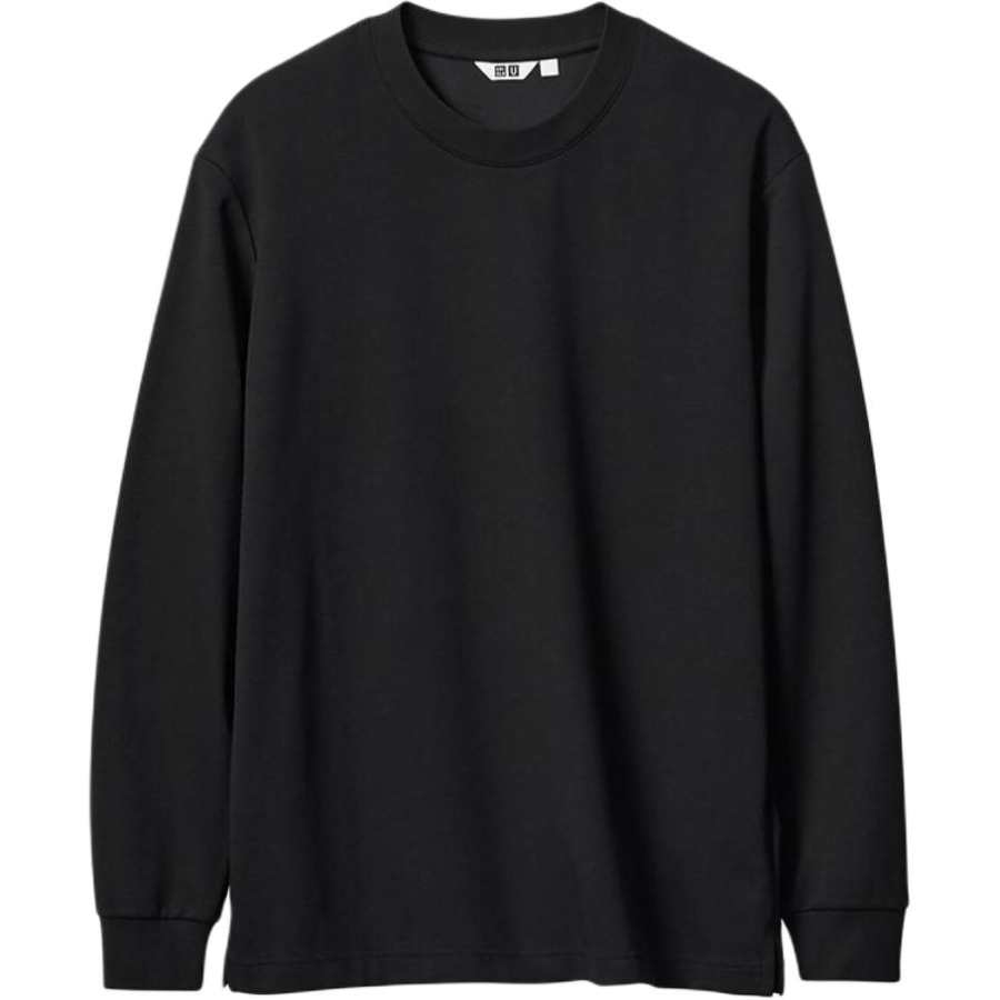 UNIQLO T Shirts Unisex Black Crew Neck