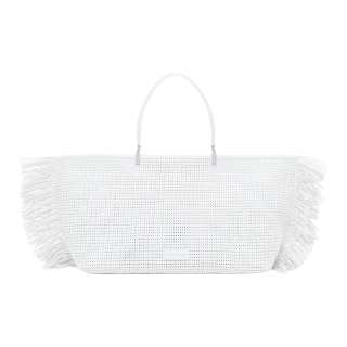 EMPORIO ARMANI Polyester Tote Bag, Shopping Bag, Handbag Women's White