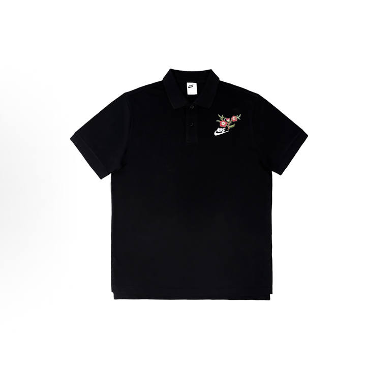 Nike Nike Polo Shirts Unisex Black Polo Collar Moderate Straight Fit