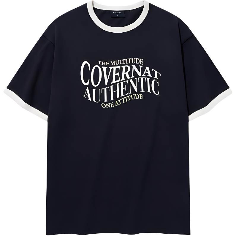COVERNAT SS25 T Shirt Men's Dark Marine Blue
