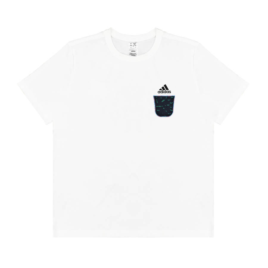Adidas Adidas T Shirts Unisex White Crew Neck Moderate Straight Fit