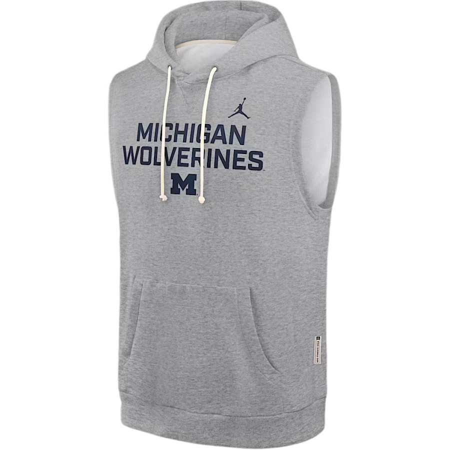 Jordan Jordan Michigan Sideline Men's Jordan Brand Dri FIT College Sleeveless Pullover Hoodie