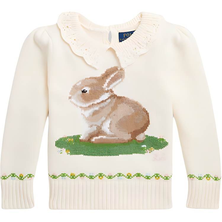 Polo Ralph Lauren Sweater SS24 Cream Kids'