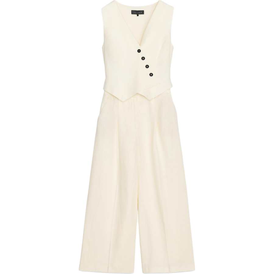 ZARA Jumpsuits Women's White Jumpsuit
