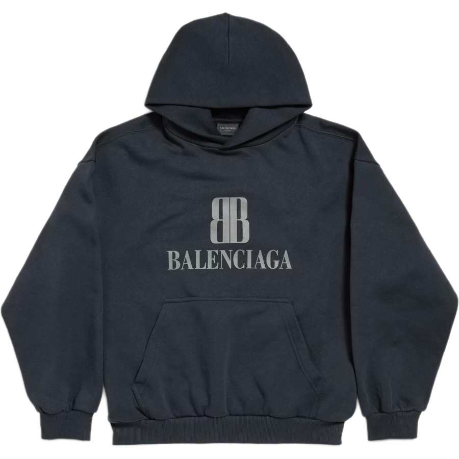 Balenciaga Nano Bb Faded Medium Fit Hoodie