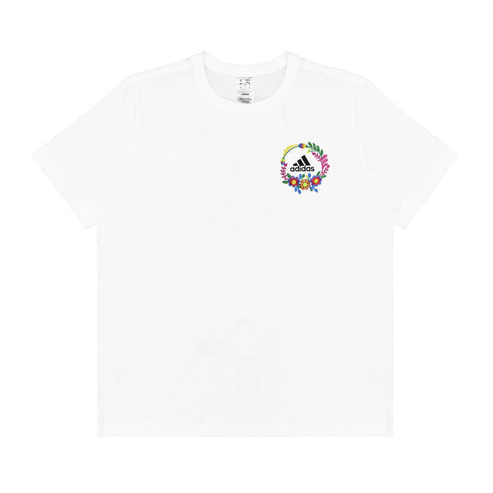 Adidas Adidas T Shirts Unisex White Crew Neck Moderate Straight Fit