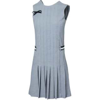 HONMA Sleeveless Dresses Women's Light Heather Gray Crew Neck Moderate Long
