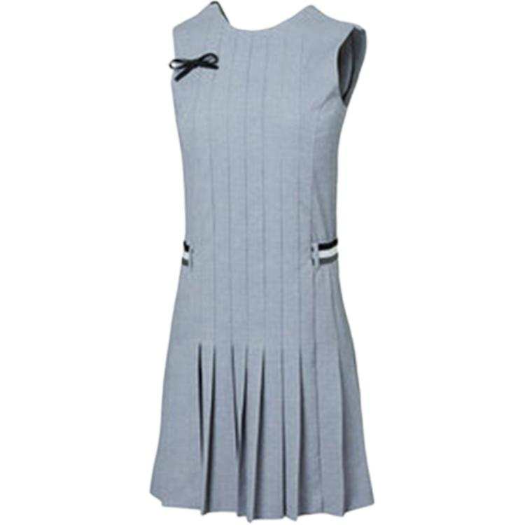 HONMA Sleeveless Dresses Women's Light Heather Gray Crew Neck Moderate Long