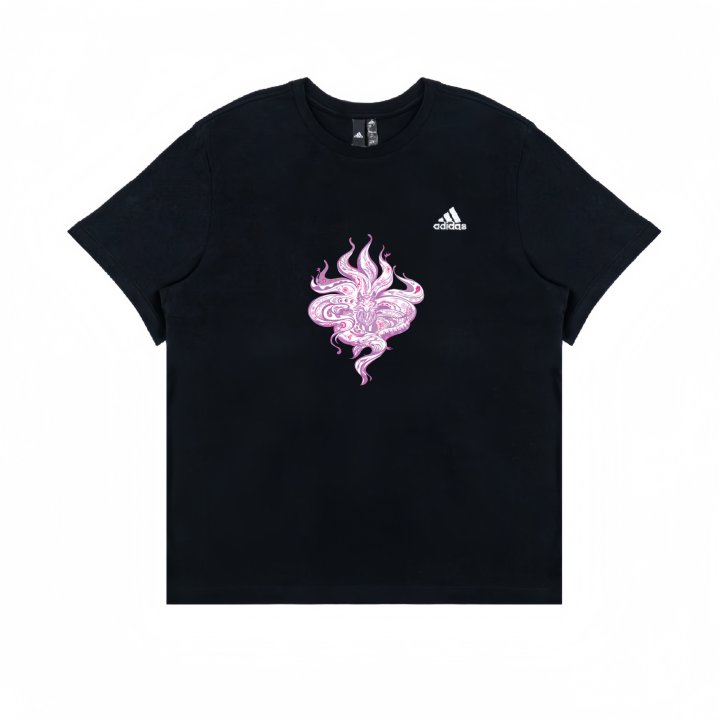 Adidas Adidas T Shirts Unisex Black Crew Neck Straight Fit
