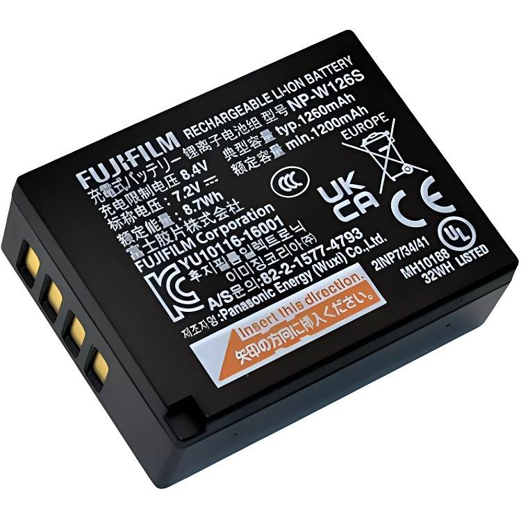 FUJIFILM Camera Batteries Compatibility XS10/T30/XA7/XT200/xe4 NP W126S Original 1260mah