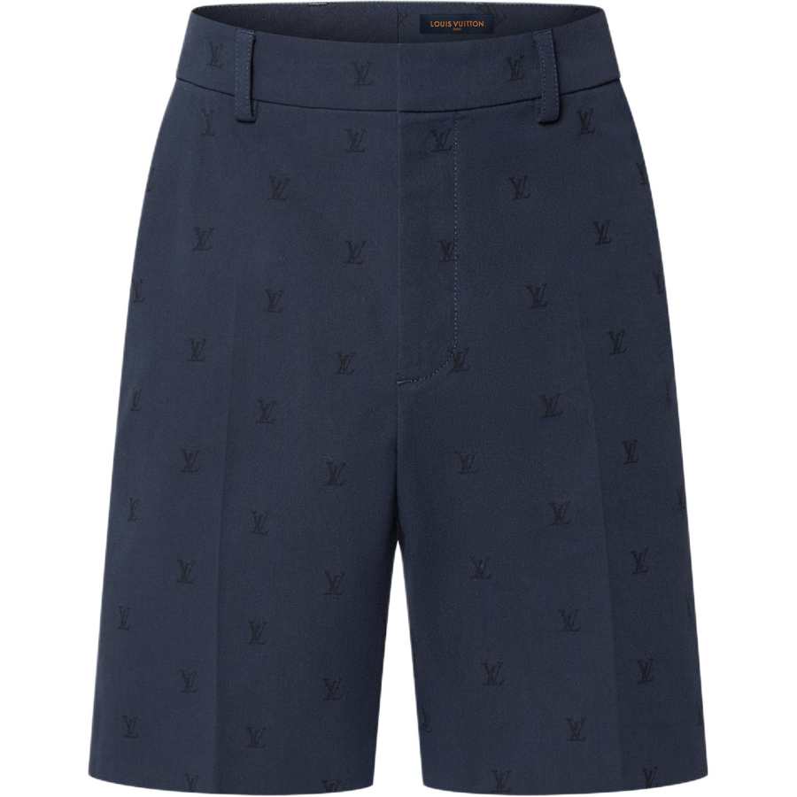 LOUIS VUITTON Lv Blason Cotton Chino Shorts