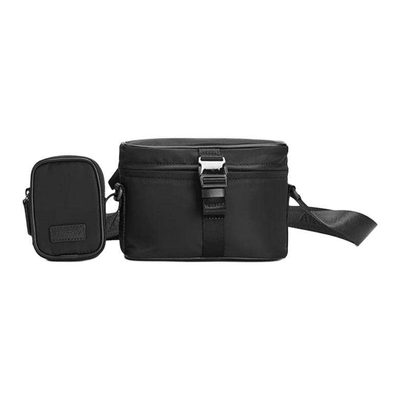 Saucony Fabric Crossbody Bag, Shoulder Bag Unisex Black